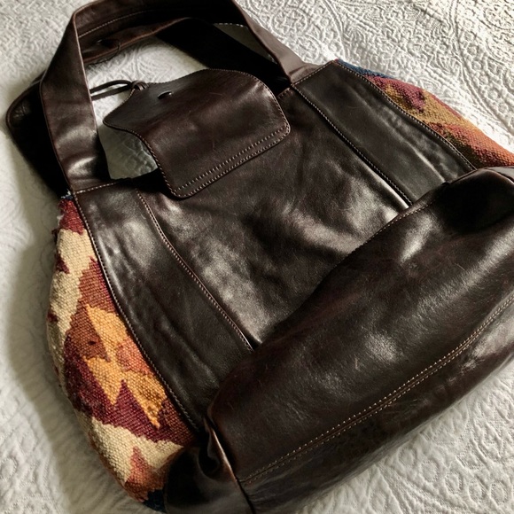 Calleen Cordero Leather and Kilim Shoulder Bag - Picture 11 of 13